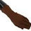 Thumbnail: Dolce & Gabbana Brown Cashmere Knitted Hands Mitten Mens Gloves