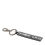Thumbnail: Dolce & Gabbana Black White DG Rubber Logo Silver Men's Holder Keyring