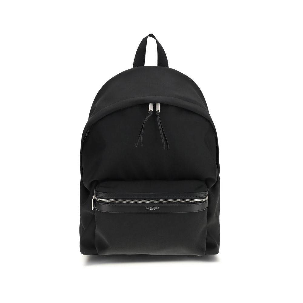 Saint Laurent Black Fabric Backpack
