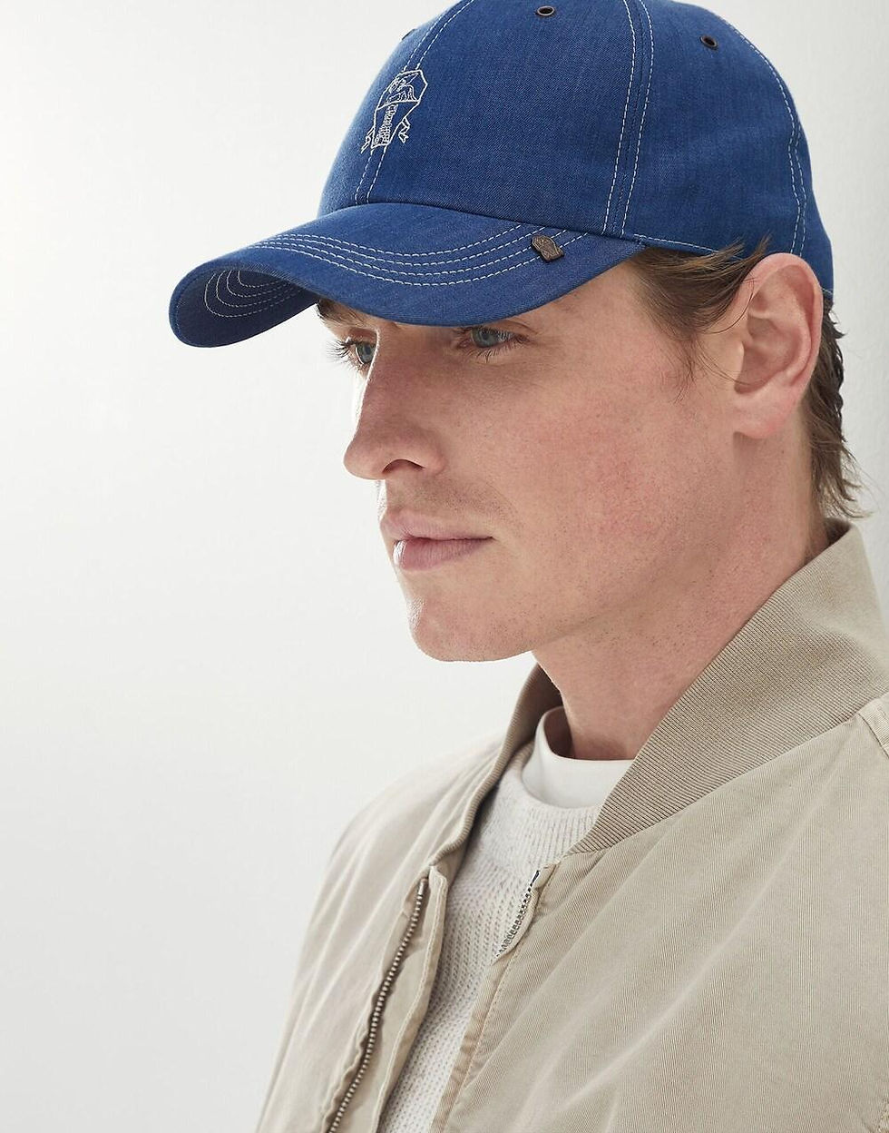 Thumbnail: Brunello Cucinelli Bicolor Cotton Cap (Baseball Hat)