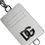 Thumbnail: Dolce & Gabbana White Calf Leather Lanyard Logo Card Holder Wallet