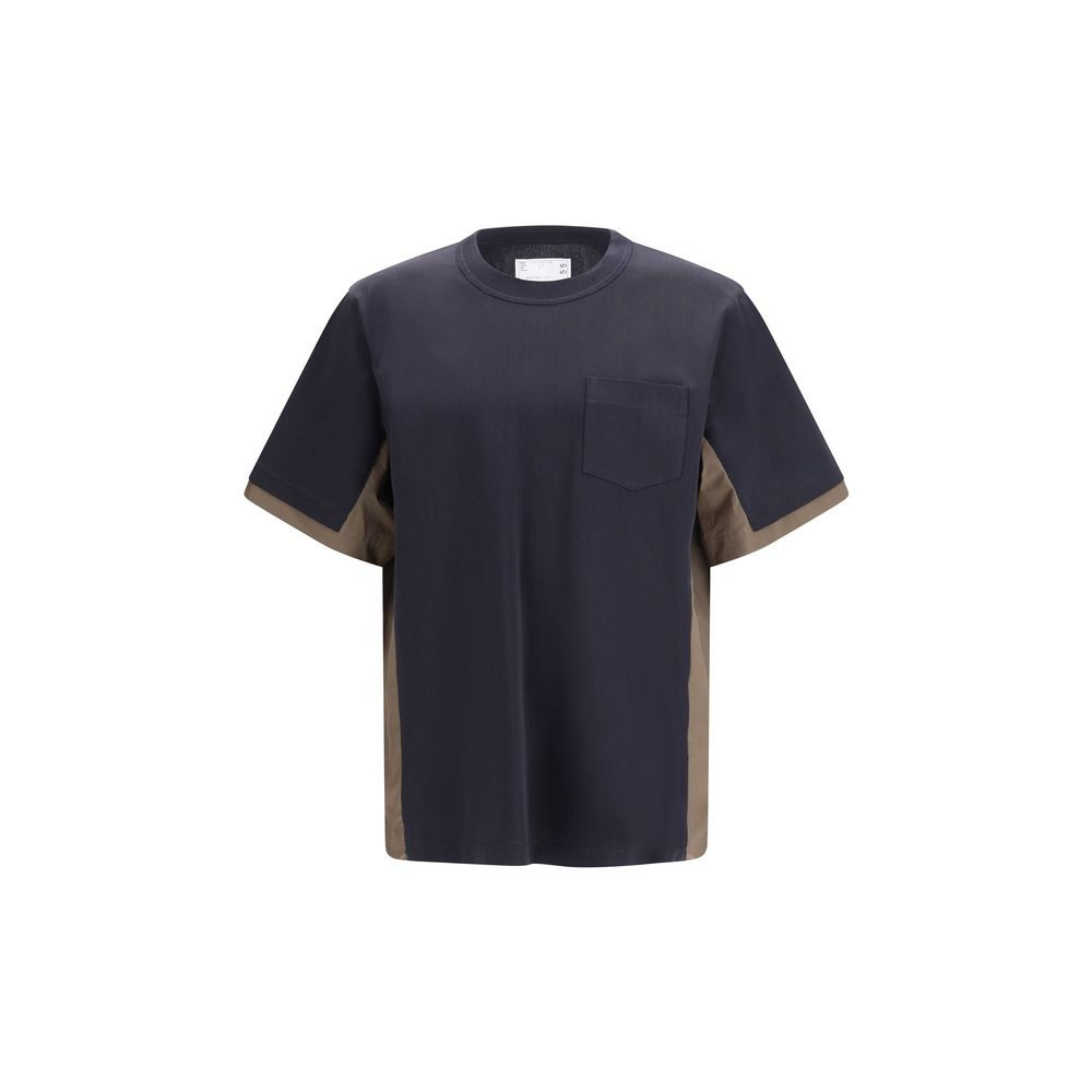 Sacai Black Cotton T-Shirt