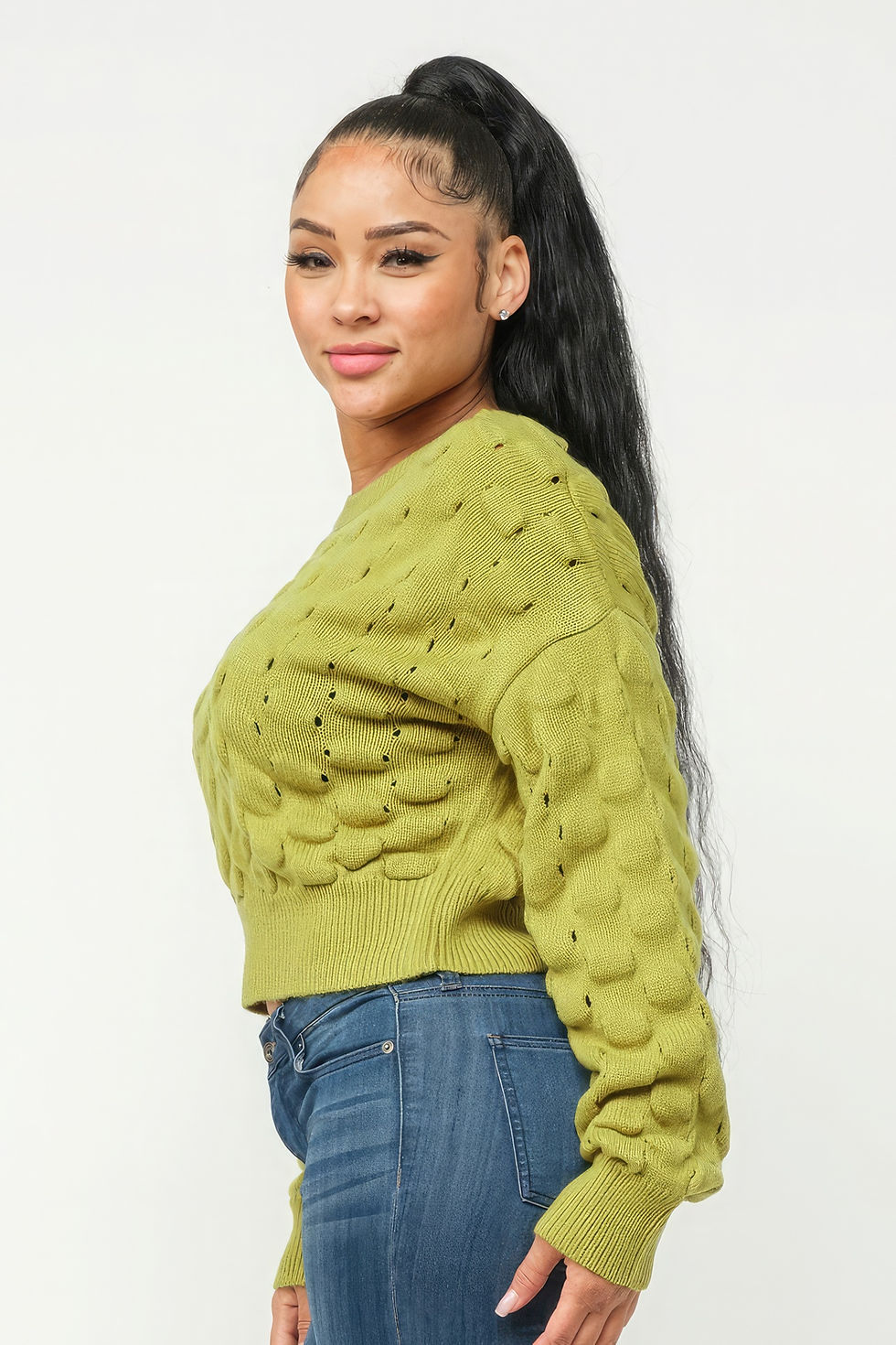 Thumbnail: Checker Sweater Top