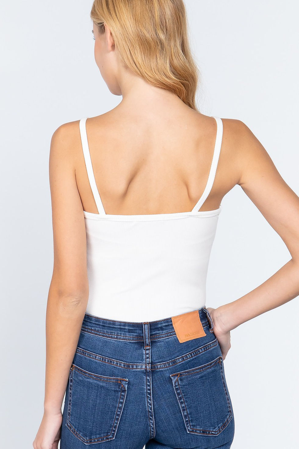 Thumbnail: Heavy Rib Cami W/lace Bodysuit