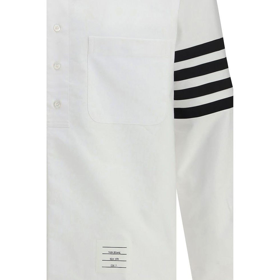 Thumbnail: Thom Browne White Cotton Dress Shirt