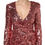 Thumbnail: Dolce & Gabbana Pink Sequin Statement Nylon Midi V-Neck Dress