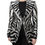 Thumbnail: Dolce & Gabbana Black White Polyester Women Blazer Jacket