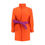 Thumbnail: Saint Laurent Orange Silk Coat