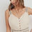 Thumbnail: Knit Laced Buttoned Shoulder Strap Top
