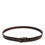 Thumbnail: Dolce & Gabbana Brown Classic Silver Metal Logo Buckle Belt