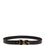 Thumbnail: Dolce & Gabbana Men Black Exotic Leather Logo Buckle Belt