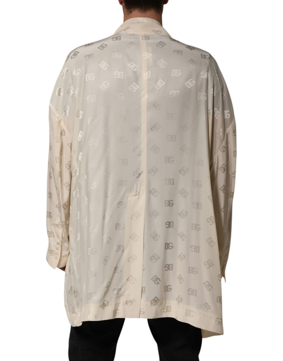 Thumbnail: Dolce & Gabbana Beige Polyester Logo Monogram Coat Jacket