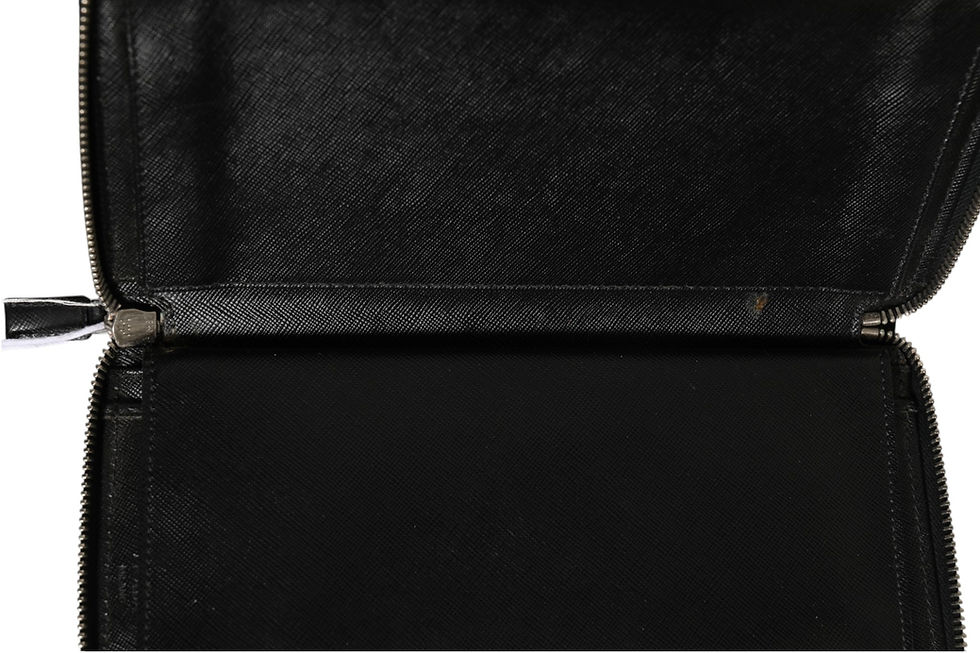 Thumbnail: Prada Baltico Saffiano Leather Zip Travel Wallet