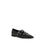 Thumbnail: PINKO Black Calf Leather Bos Taurus Ballet Flats