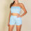 Thumbnail: Simple Solid Color Tube Top And Shorts Two Piece Set