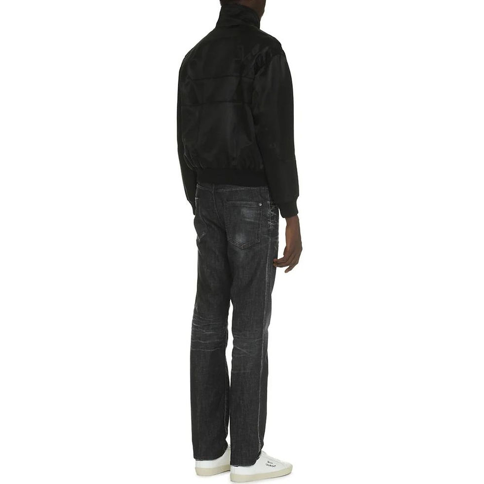 Thumbnail: Saint Laurent Black Silk Bomber