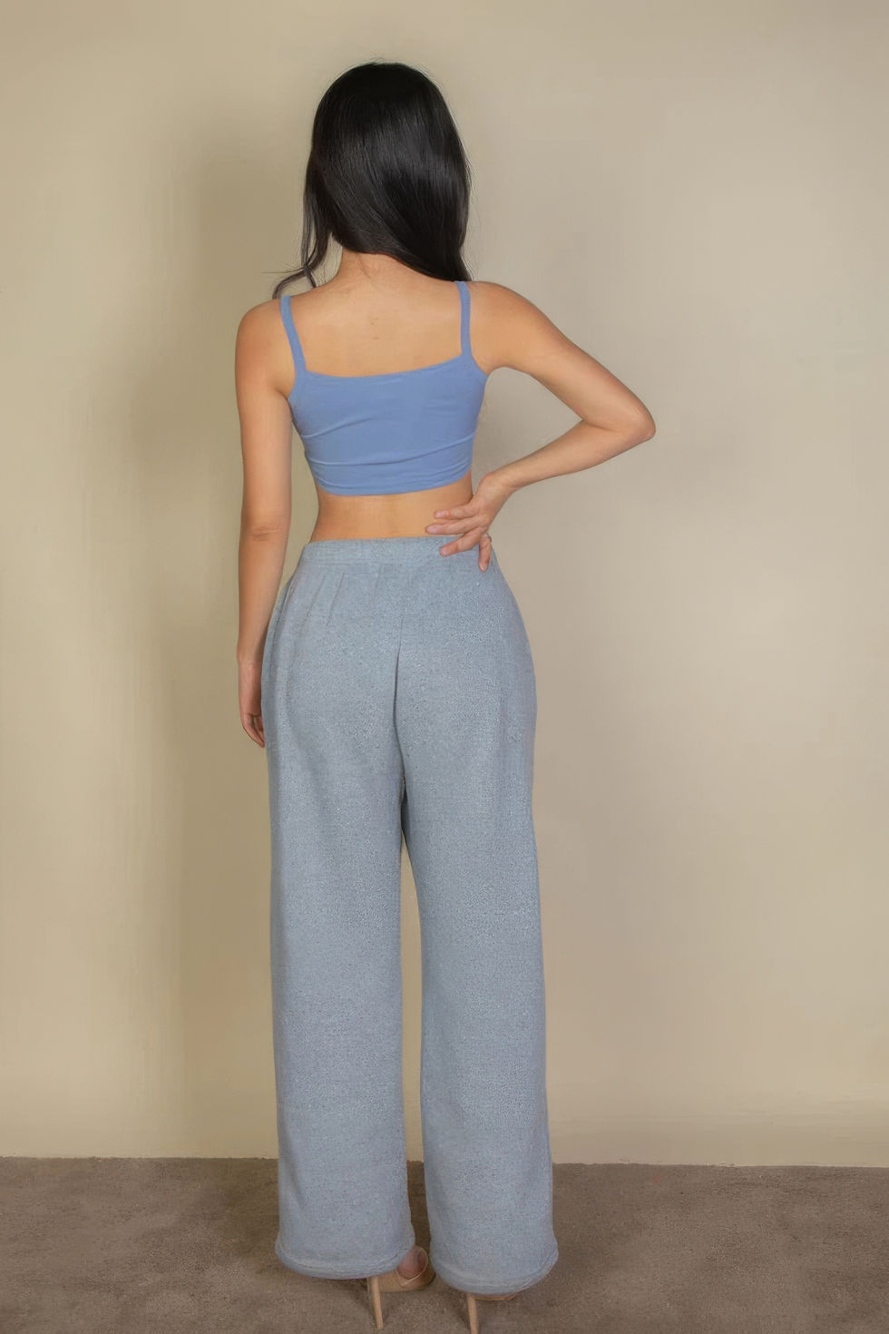 Thumbnail: Ribbed Knit Cami Crop Top