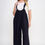 Thumbnail: French Terry Wide Leg Jumpsuit Overalls