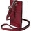 Thumbnail: Dolce & Gabbana Red Leather Lanyard Logo Slim Card Holder Men Wallet