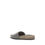 Thumbnail: Brunello Cucinelli Brown Calf Leather Bos Taurus Flat Sandals