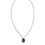 Thumbnail: Dolce & Gabbana Sterling Silver 925 Chain Bar Gem Pendant Logo Necklace