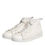 Thumbnail: Dolce & Gabbana White Leather Mid Top Sneakers Shoes