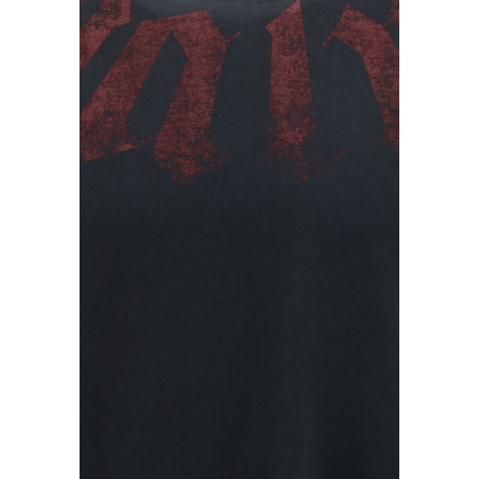 Thumbnail: Palm Angels Black Cotton T-Shirt