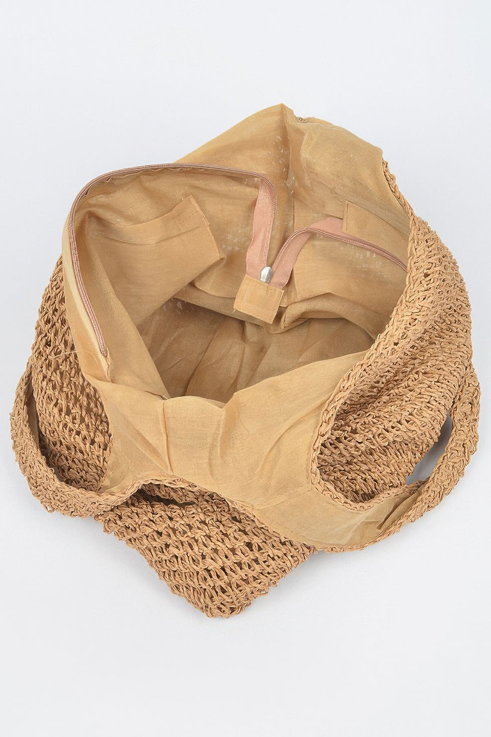 Thumbnail: Faux Straw Hobo Bag