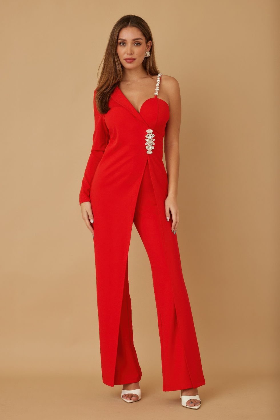 Thumbnail: Jewel One Strap Shoulder Jumpsuit