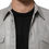Thumbnail: Dolce & Gabbana Gray Coated Cotton Snap Button Logo Men Shirt