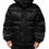 Thumbnail: Dolce & Gabbana Black Monogram Logo Puffer Nylon Hooded Jacket