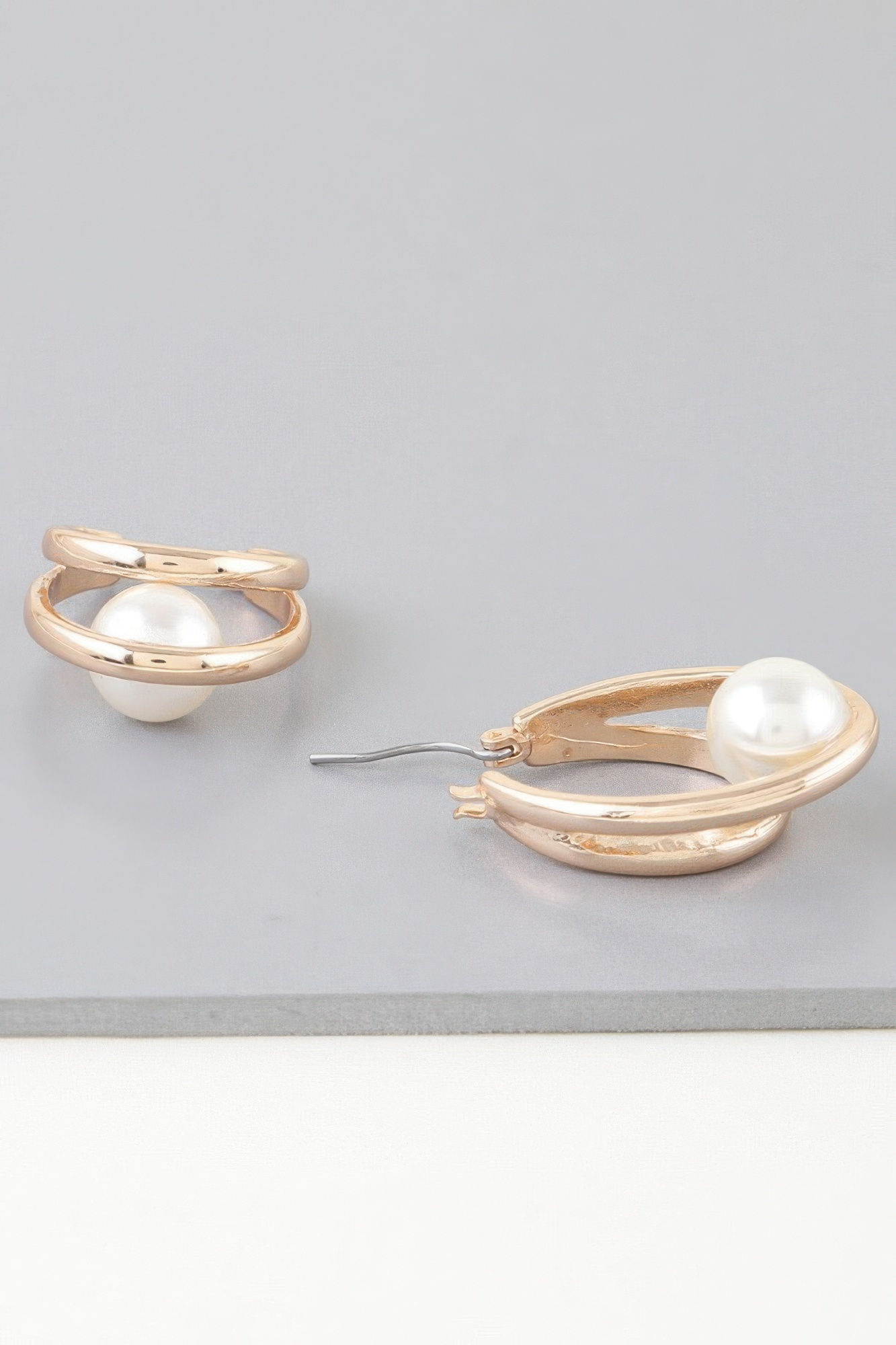 Double Drop Pearl Earrings