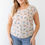 Thumbnail: Plus Flower Print Ruched Top