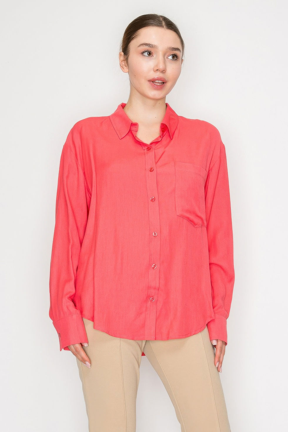 Thumbnail: Button Down Collared Linen Shirt