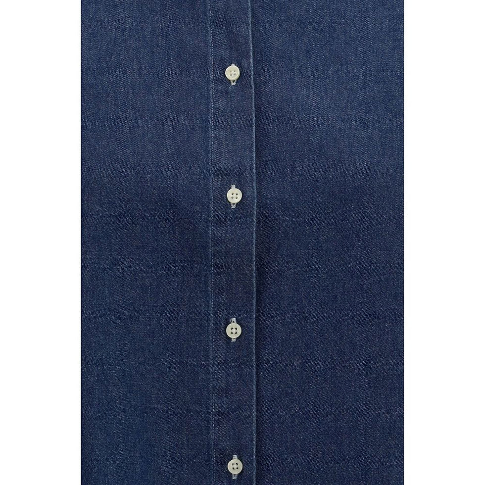 Thumbnail: Deperlu Blue Denim Shirt