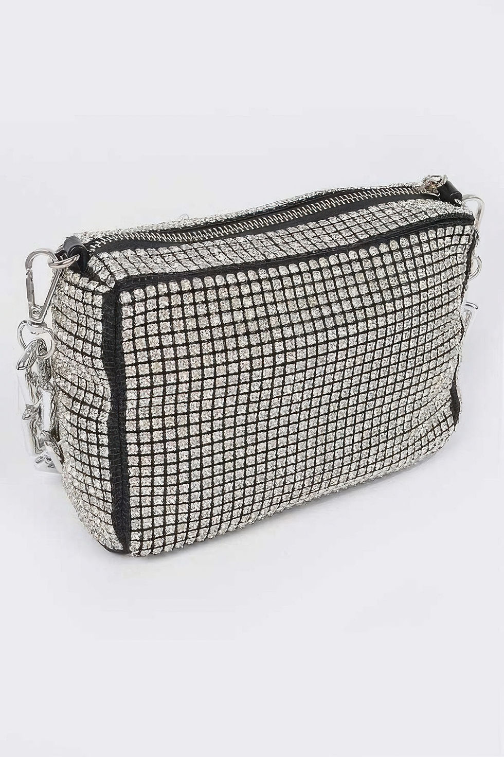 Thumbnail: Oversized Rhinestone Bag W Link Chain