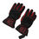 Thumbnail: Dolce & Gabbana Black Red Nylon Wrist Length Mitten Gloves