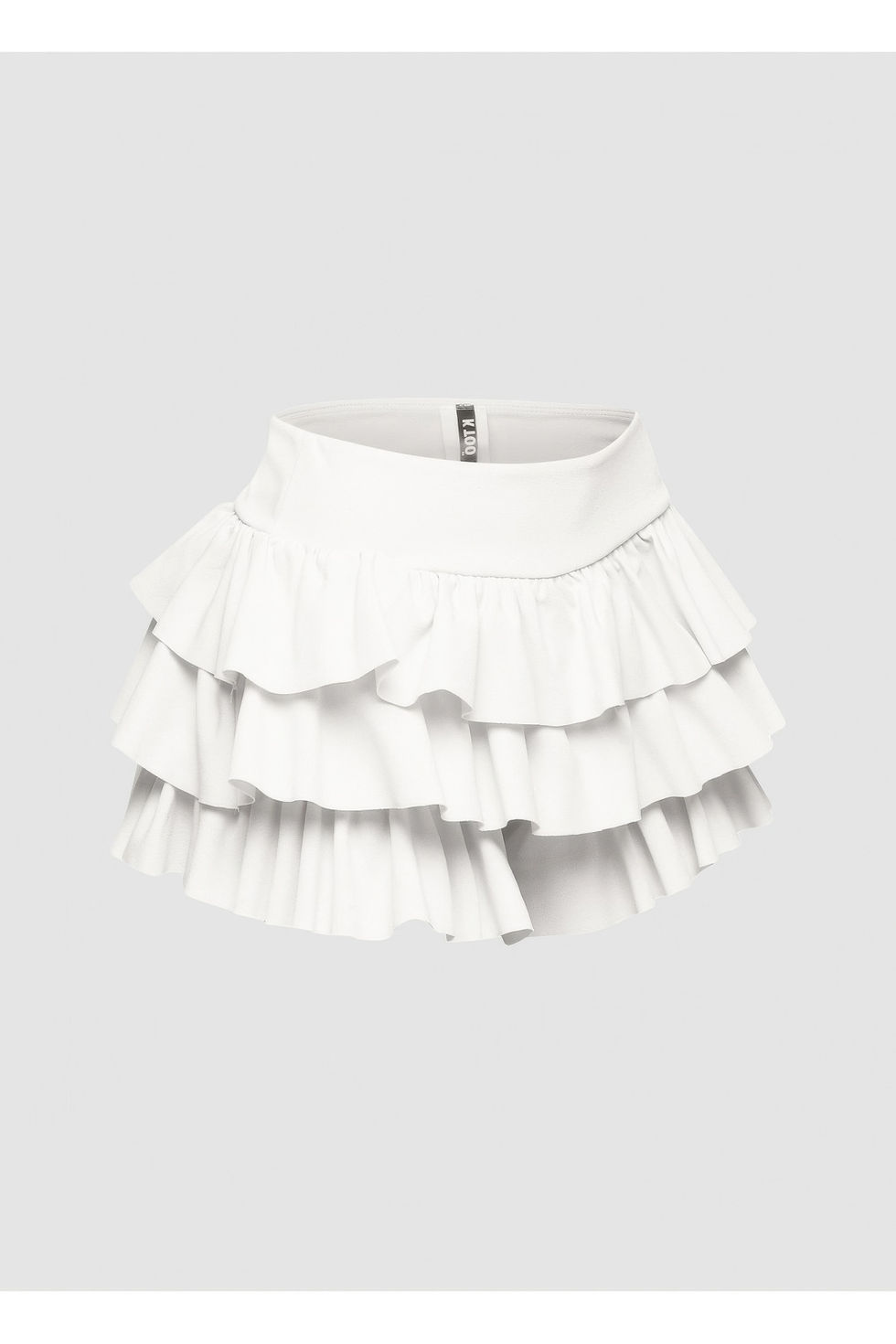 Thumbnail: Plus Size Solid Ruffled Shorts
