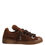Thumbnail: Dolce & Gabbana Brown Faux Shearling Low Top Sneakers Shoes