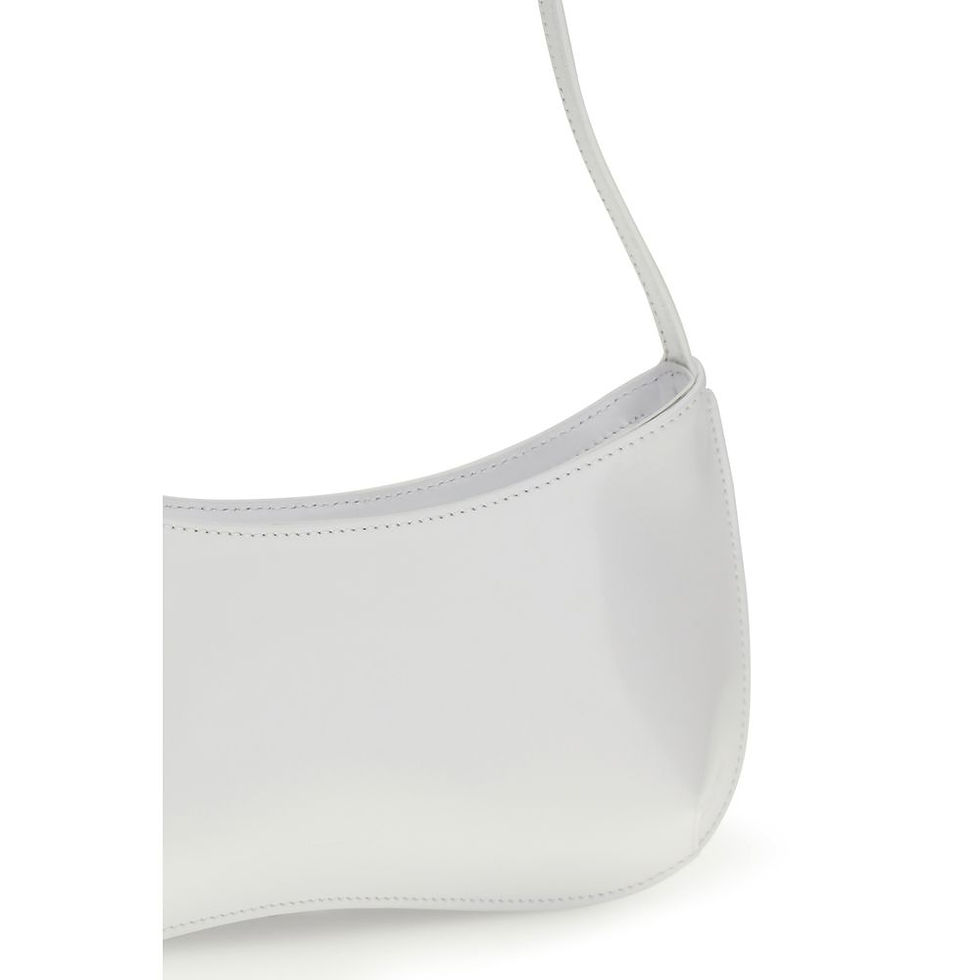 Thumbnail: Jacquemus White Calf Leather Bos Taurus Shoulder Bag