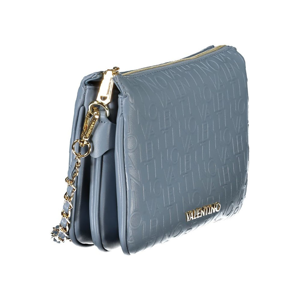 Thumbnail: Mario Valentino Azzurro Polyurethane Women Handbag
