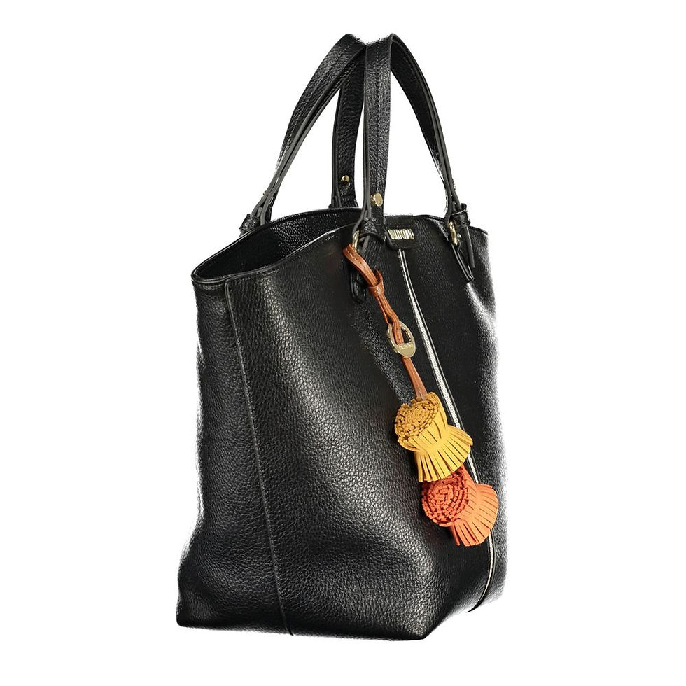 Thumbnail: Mario Valentino Black Polyurethane Women's Bag