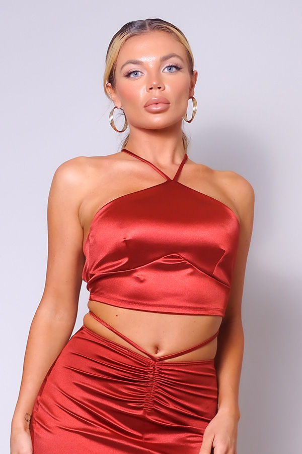 Thumbnail: Sexy Halter Front Crop Top