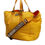 Thumbnail: Dolce & Gabbana Yellow Orange Nylon Logo Plaque Hand Shoulder Duffle Bag
