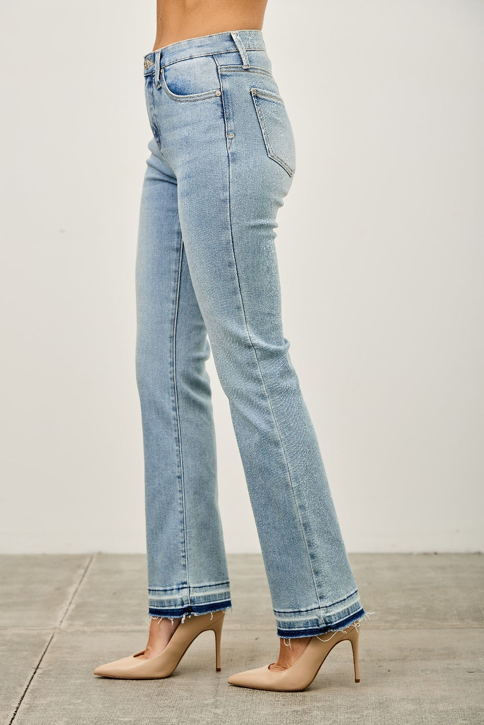 Thumbnail: Mid Rise Flare With Released Hem