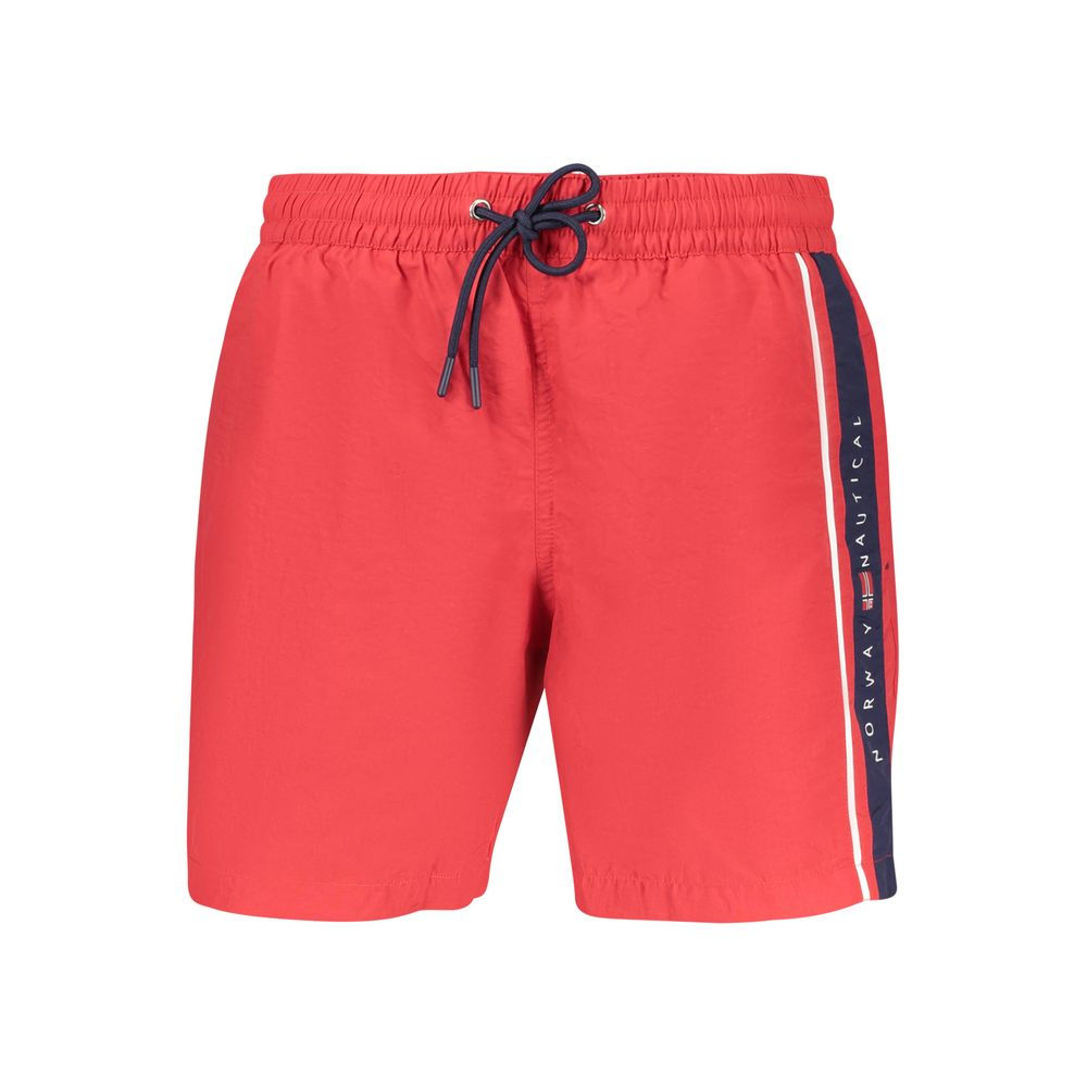 Norway 1963 Rosso Poliammide Men Swim Boxer
