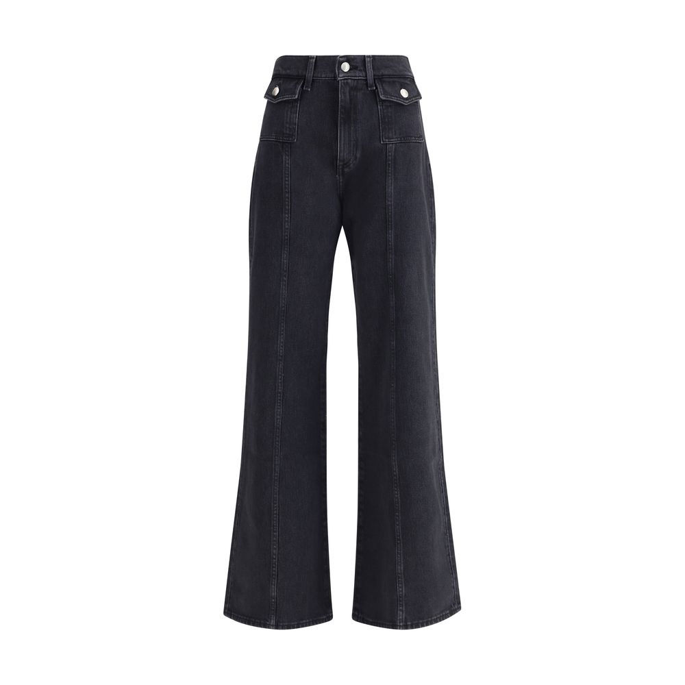 7FOR Black Cotton Jeans Denim