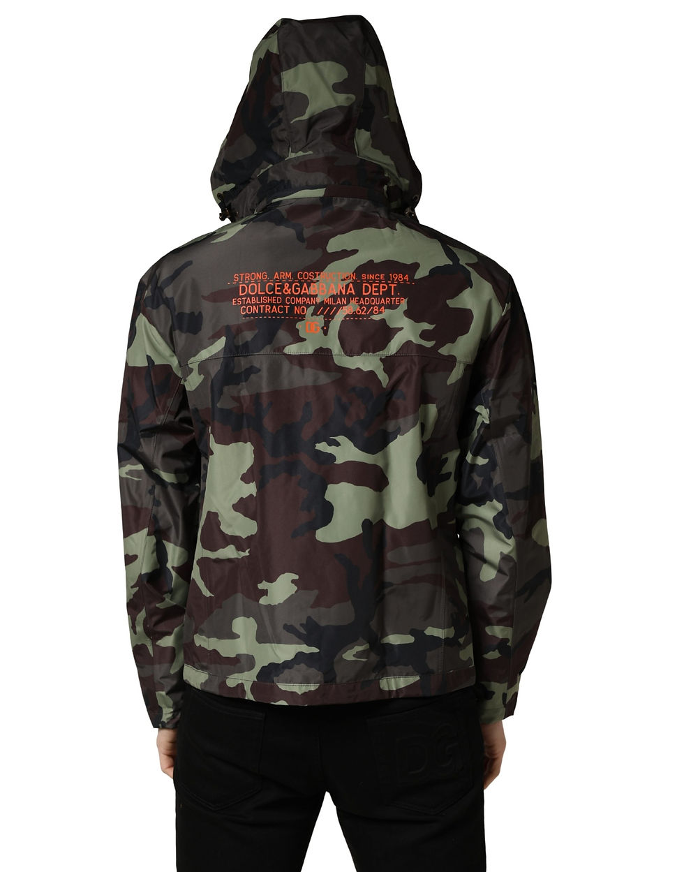 Thumbnail: Dolce & Gabbana Multicolor Camouflage Hooded Bomber Jacket