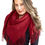 Thumbnail: Solid Color Blanket Scarf With Fringes