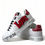 Thumbnail: Dolce & Gabbana White Love Patch Portofino Classic Sneakers Shoes